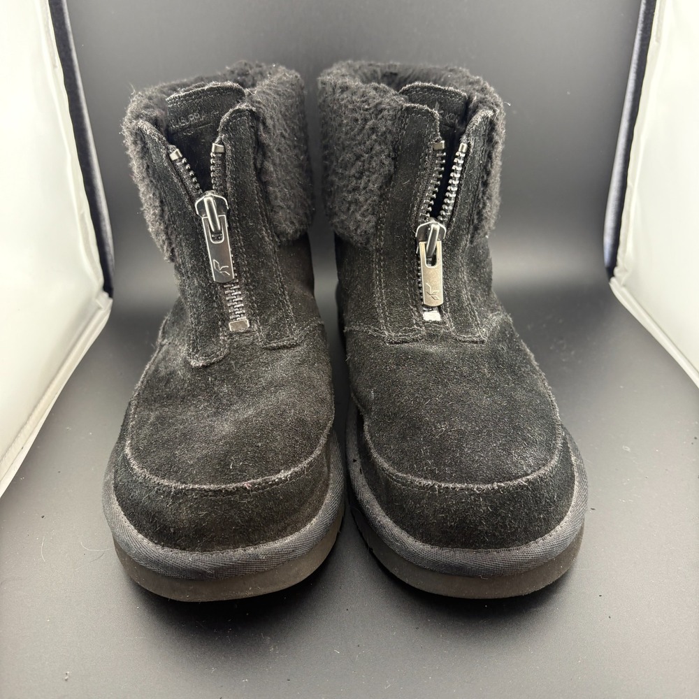 Koolaburra by UGG Lytta Mini 1122811 Womens 10 US Boot Black Suede Zipper Bootie
